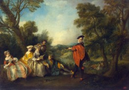 Konzert im Park, c.1720/43 | Nicolas Lancret