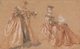 Zwei elegante Frauen in polnischer Tracht, 1723 | Nicolas Lancret