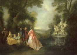 The Dance at the Pegasus Fountain, n.d. | Nicolas Lancret