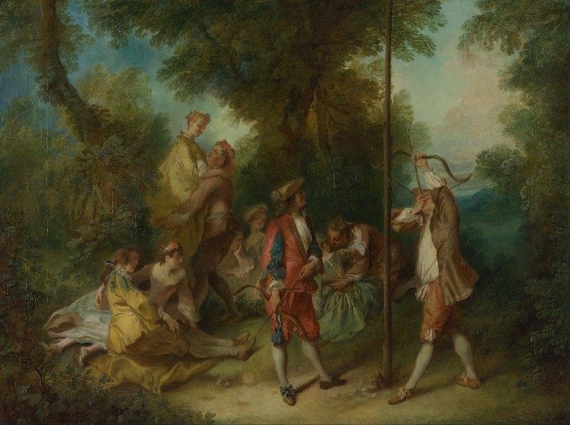 Die vier Lebensalter des Menschen: Jugend, c.1733/34 | Nicolas Lancret | Giclée Leinwand-Kunstdruck
