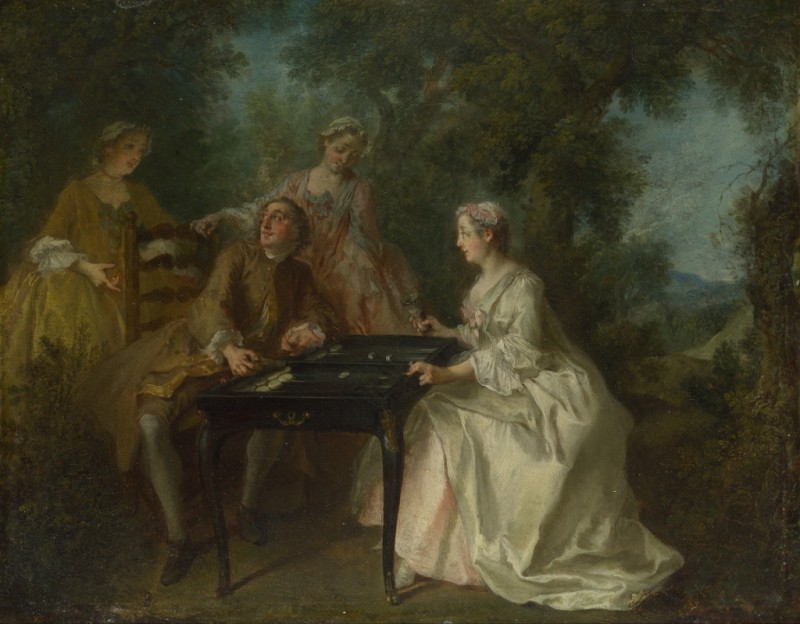 Die vier Tageszeiten: Nachmittag, c.1739/41 | Nicolas Lancret | Giclée Leinwand-Kunstdruck