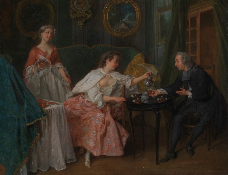 Die Vier Tageszeiten: Morgen, 1739 | Nicolas Lancret | Giclée Leinwand-Kunstdruck