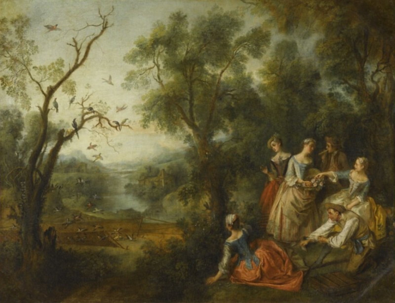 Der Frühling, n.d. | Nicolas Lancret | Giclée Leinwand-Kunstdruck
