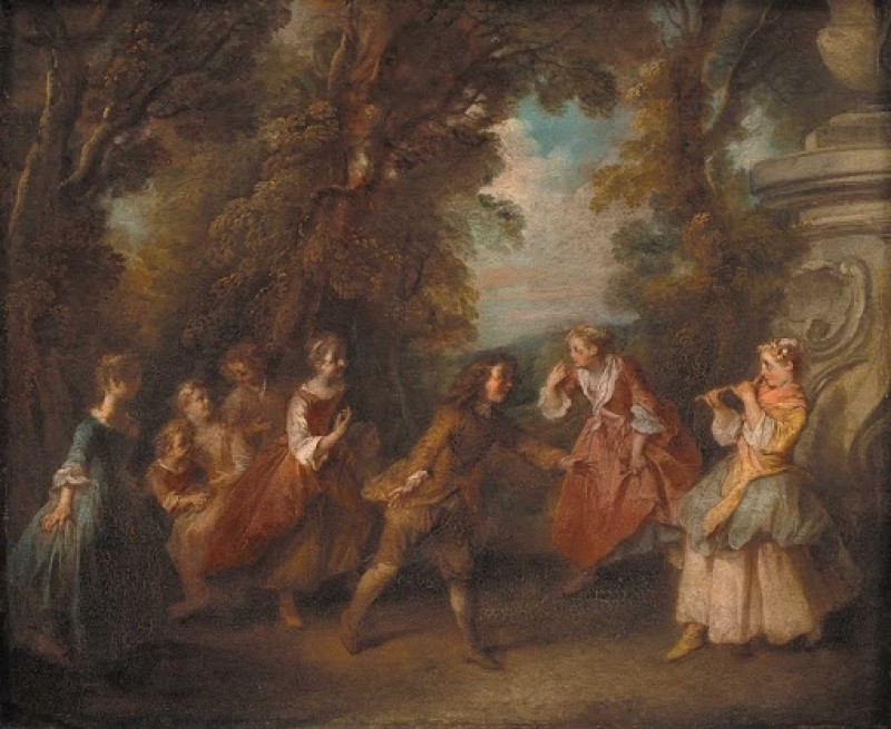 Children at Play in the Open, c.1705/43 | Nicolas Lancret | Giclée Canvas Print
