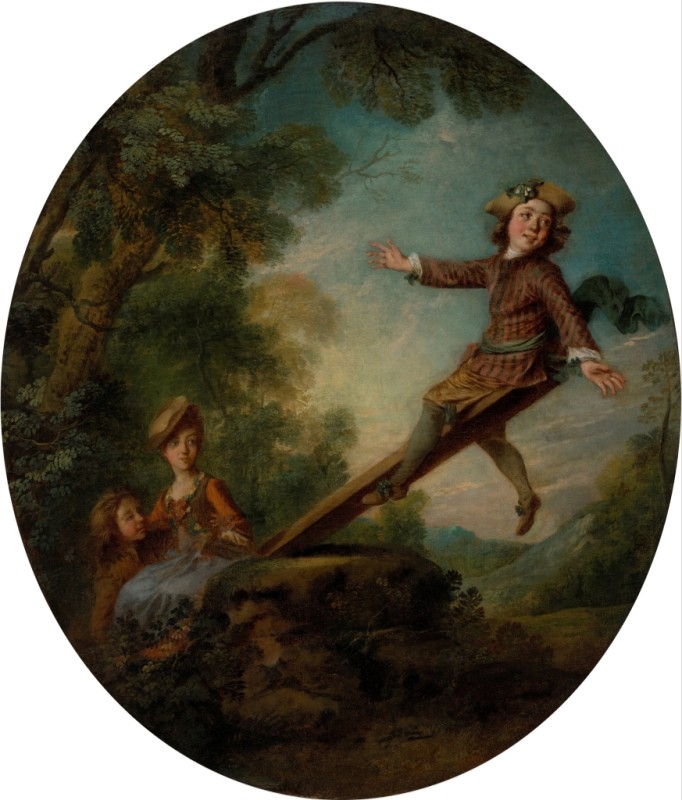 The Seesaw, n.d. | Nicolas Lancret | Giclée Canvas Print