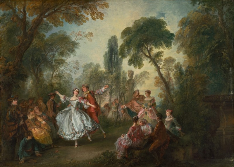 La Camargo beim Tanzen, 1730 | Nicolas Lancret | Giclée Leinwand-Kunstdruck