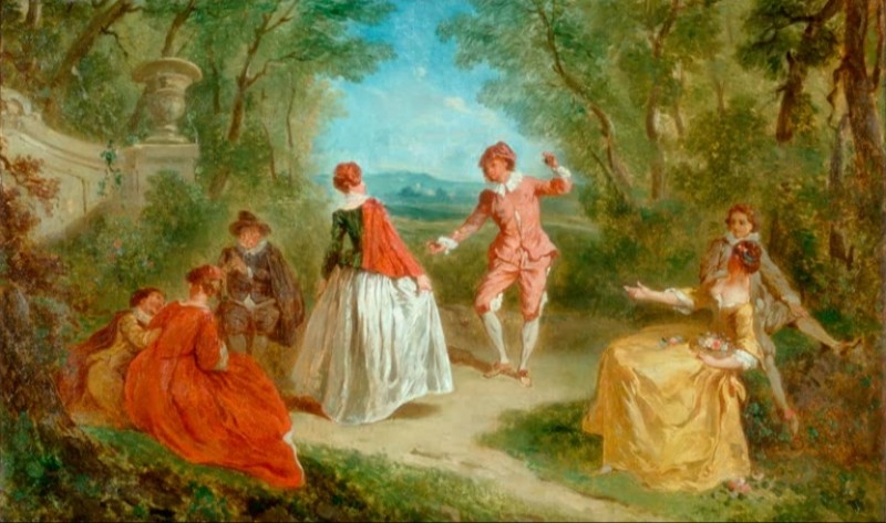 Country Dance, n.d. | Nicolas Lancret | Giclée Canvas Print