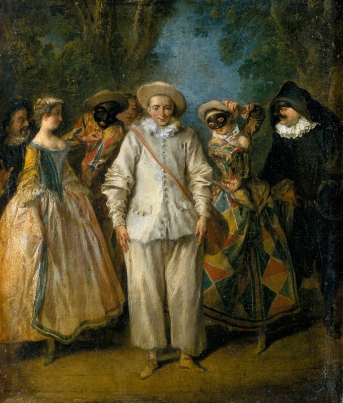 The Actors of the Italian Comedy (The Italian Theater), c.1725/28 | Nicolas Lancret | Giclée Canvas Print