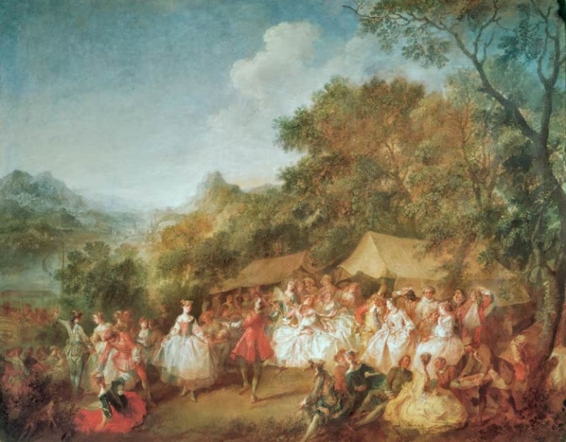 The Outdoor Celebration, n.d. | Nicolas Lancret | Giclée Canvas Print