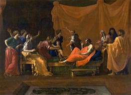 The Infant Moses Trampling Pharoah's Crown | Nicolas Poussin | Painting Reproduction