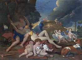 Venus and Adonis | Nicolas Poussin | Gemälde Reproduktion