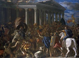 The Destruction and Sack of the Temple of Jerusalem | Nicolas Poussin | Painting Reproduction