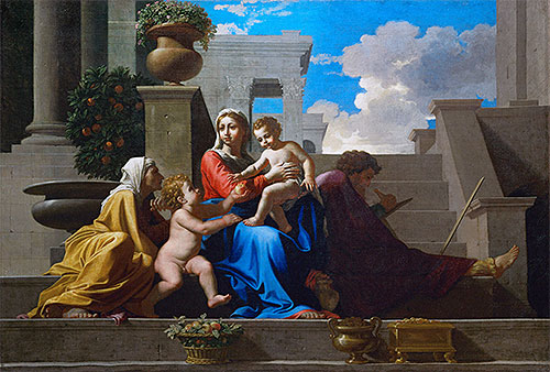 The Holy Family on the Steps, 1648 | Nicolas Poussin | Giclée Canvas Print