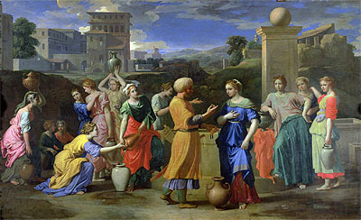 Eliezer and Rebecca at the Well, 1648 | Nicolas Poussin