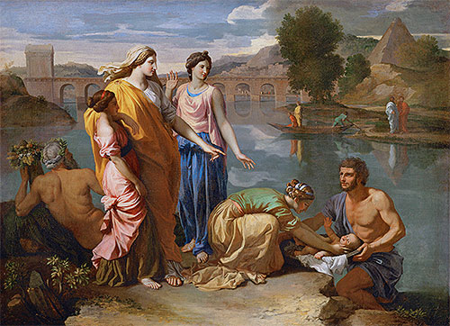 The Finding of Moses, 1638 | Nicolas Poussin | Giclée Leinwand Kunstdruck