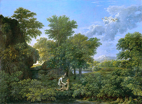 Spring (The Garden of Eden), c.1660/64 | Nicolas Poussin | Giclée Leinwand Kunstdruck