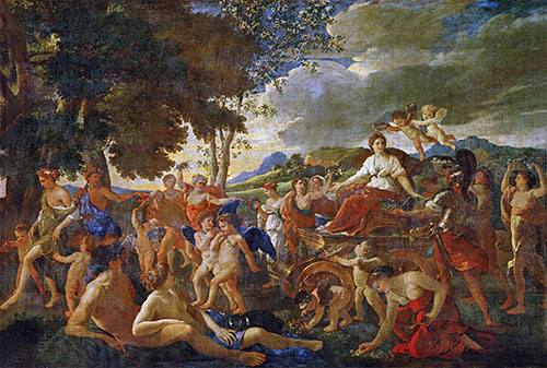 The Triumph of Flora, c.1627/28 | Nicolas Poussin | Giclée Leinwand Kunstdruck