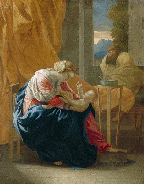 Die Heilige Familie (Die Roccatagliata Madonna), 1641 | Nicolas Poussin