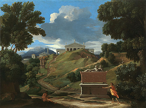 Landschaft mit Ruinen, c.1634 | Nicolas Poussin