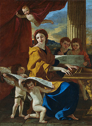 Saint Cecile, c.1635 | Nicolas Poussin | Giclée Leinwand Kunstdruck