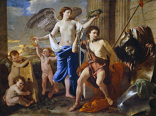 The Triumph of David, c.1630 | Nicolas Poussin | Giclée Leinwand Kunstdruck