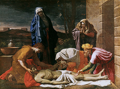 Entombment of Christ, c.1655/57 | Nicolas Poussin | Giclée Leinwand Kunstdruck