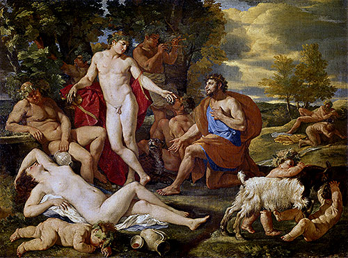 Midas and Bacchus, c.1620/24 | Nicolas Poussin