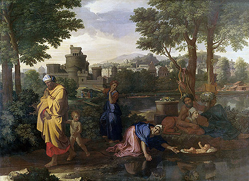 The Exposition of Moses (Moses Set Adrift on the Waters), 1654 | Nicolas Poussin | Giclée Canvas Print