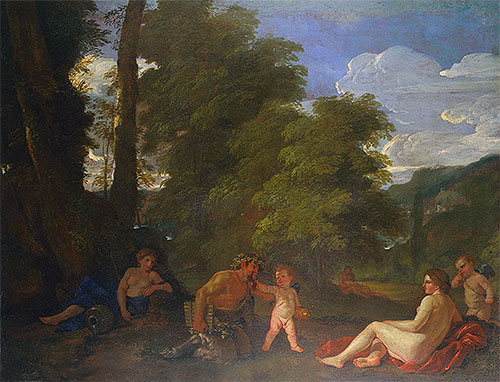Nymphs and a Satyr (Amor Vincit Omnia), 1625 | Nicolas Poussin