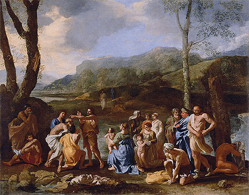 Saint John Baptizing in the River Jordan, c.1630 | Nicolas Poussin