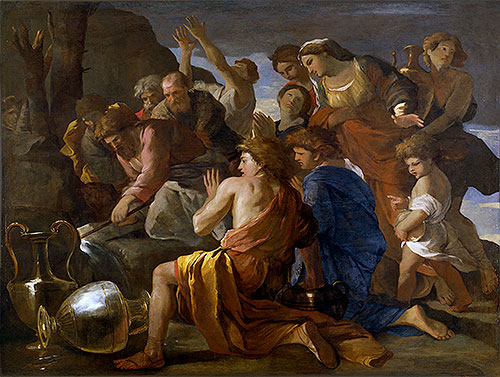 Mose süßt die Wasser von Mara, c.1627/28 | Nicolas Poussin