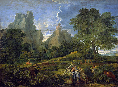 Landscape with Polyphemus, 1649 | Nicolas Poussin | Giclée Leinwand Kunstdruck