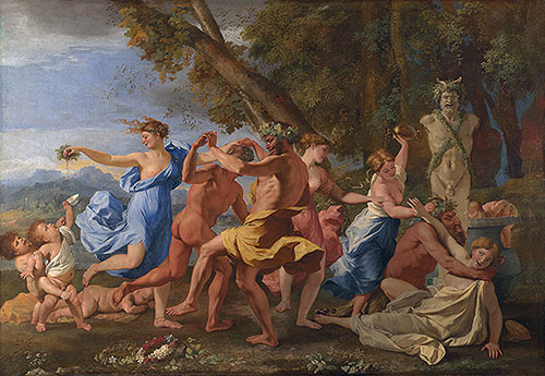 A Bacchanalian Revel before a Term, c.1632/33 | Nicolas Poussin