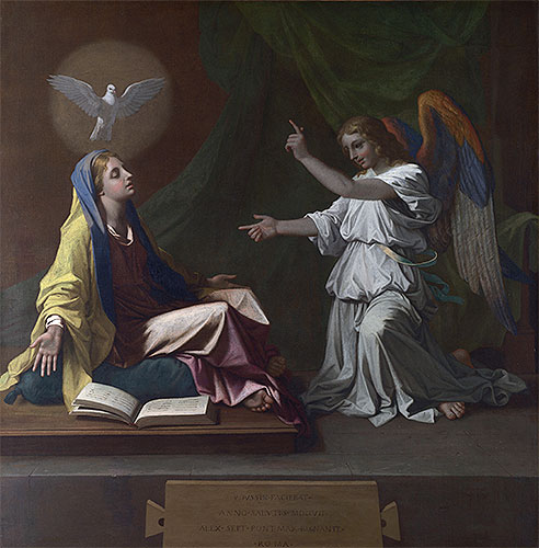 The Annunciation, 1657 | Nicolas Poussin