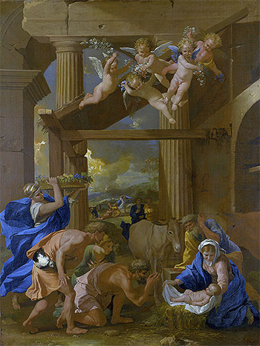 The Adoration of the Shepherds, c.1633/34 | Nicolas Poussin | Giclée Canvas Print