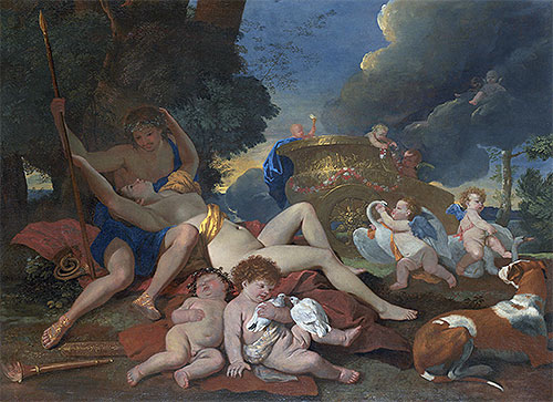 Venus and Adonis, c.1628/29 | Nicolas Poussin