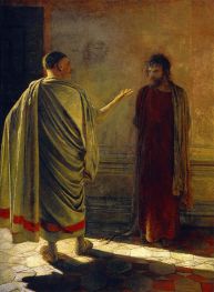 Was ist Wahrheit? Christus und Pilatus, 1890 von Nikolay Ge | Giclée-Kunstdruck