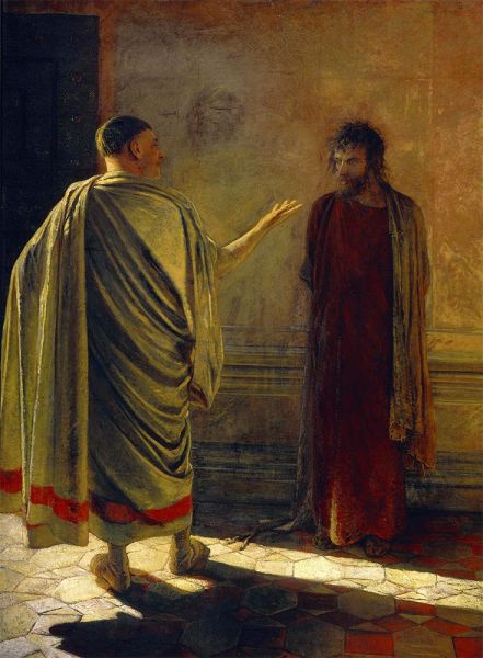 What is Truth? Christ and Pilate, 1890 | Nikolay Ge | Giclée Canvas Print