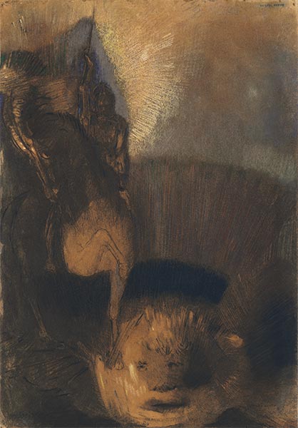 Saint George and the Dragon, c.1892 | Odilon Redon | Giclée Paper Art Print