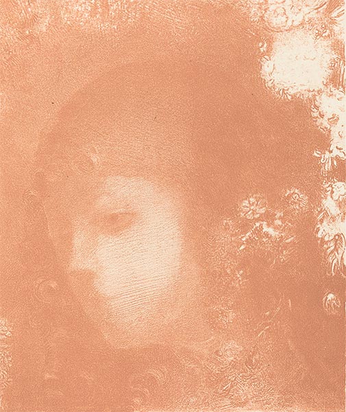 Odilon Redon | Head of a Child with Flowers, 1897 | Giclée Paper Art Print