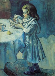 Le Gourmet, 1901 von Picasso | Leinwand Kunstdruck