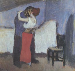 Datum (Umarmung), 1900 von Picasso | Leinwand Kunstdruck