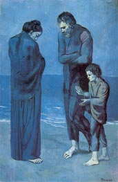 The Tragedy, 1903 von Picasso | Leinwand Kunstdruck