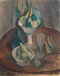 Obst in einer Vase, 1909 von Picasso | Leinwand Kunstdruck