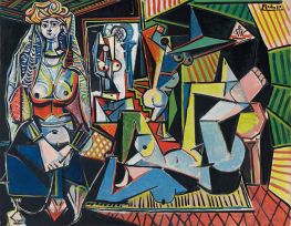 Die Frauen von Algier (O-Version), 1955 von Picasso | Leinwand Kunstdruck