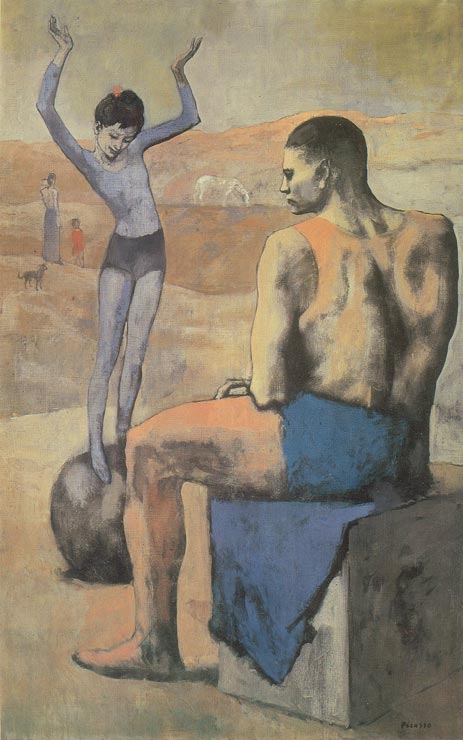 Mädchen am Ball, 1905 | Picasso | Giclée Leinwand Kunstdruck