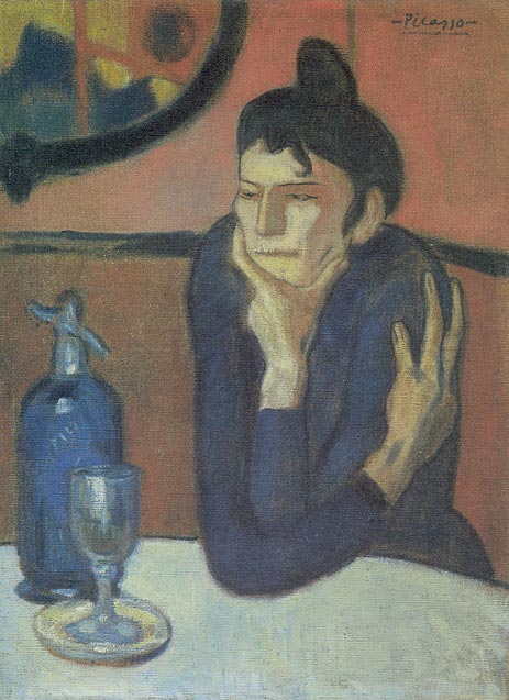 Der Absinthtrinker, 1901 | Picasso | Giclée Leinwand Kunstdruck