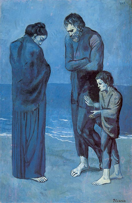 The Tragedy, 1903 | Picasso | Giclée Leinwand Kunstdruck