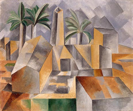 Ziegelfabrik in Tortosa, 1909 | Picasso | Giclée Leinwand Kunstdruck