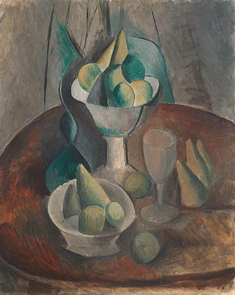 Obst in einer Vase, 1909 | Picasso | Giclée Leinwand Kunstdruck